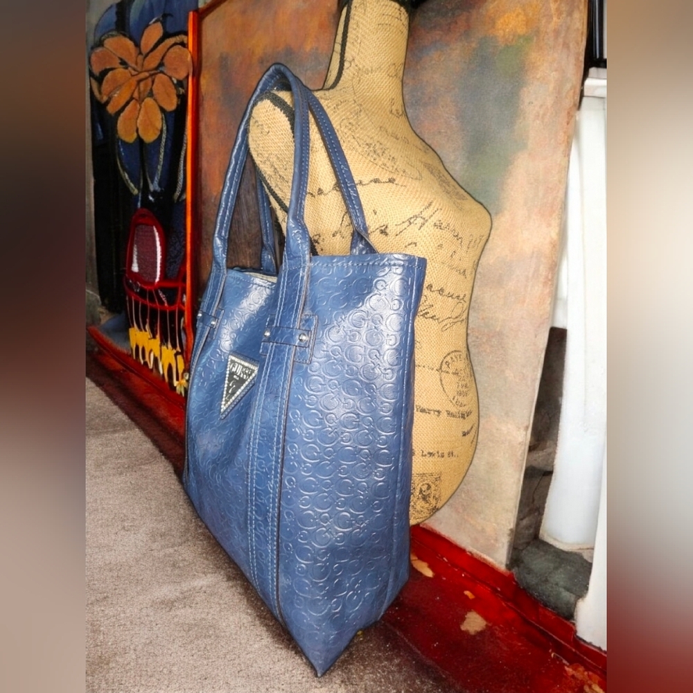 GUESS Bright Candy Collection Blue Tote Bag - Picture 11 of 14